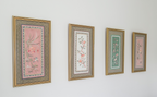 Framed Art Deco Hand Embroidered Chinese Silk Panels