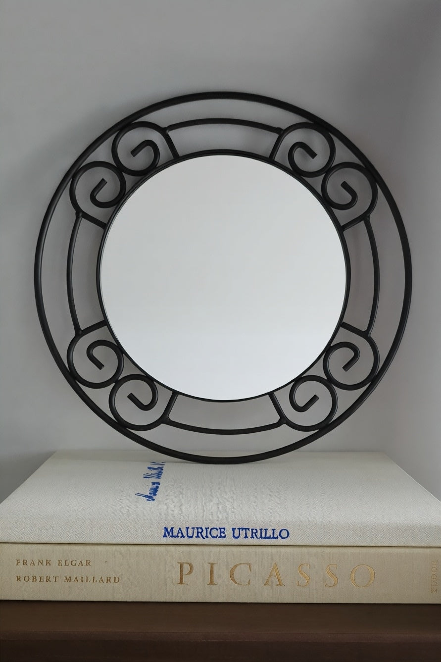 Vintage scroll mirror