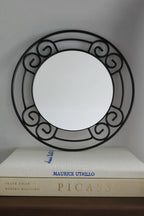 Vintage scroll mirror