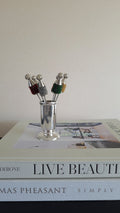 Vintage aperitif forks