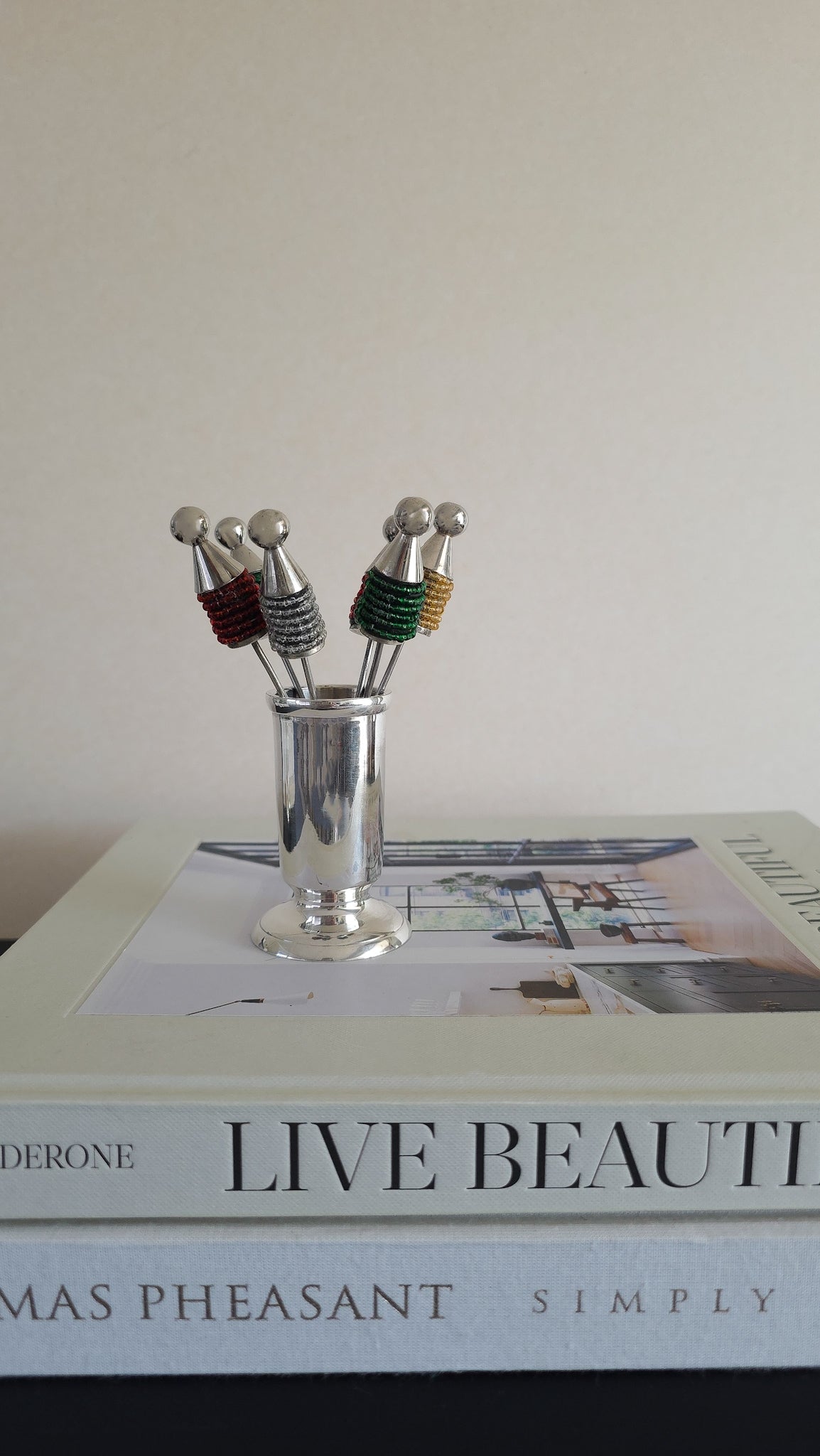 Vintage aperitif forks