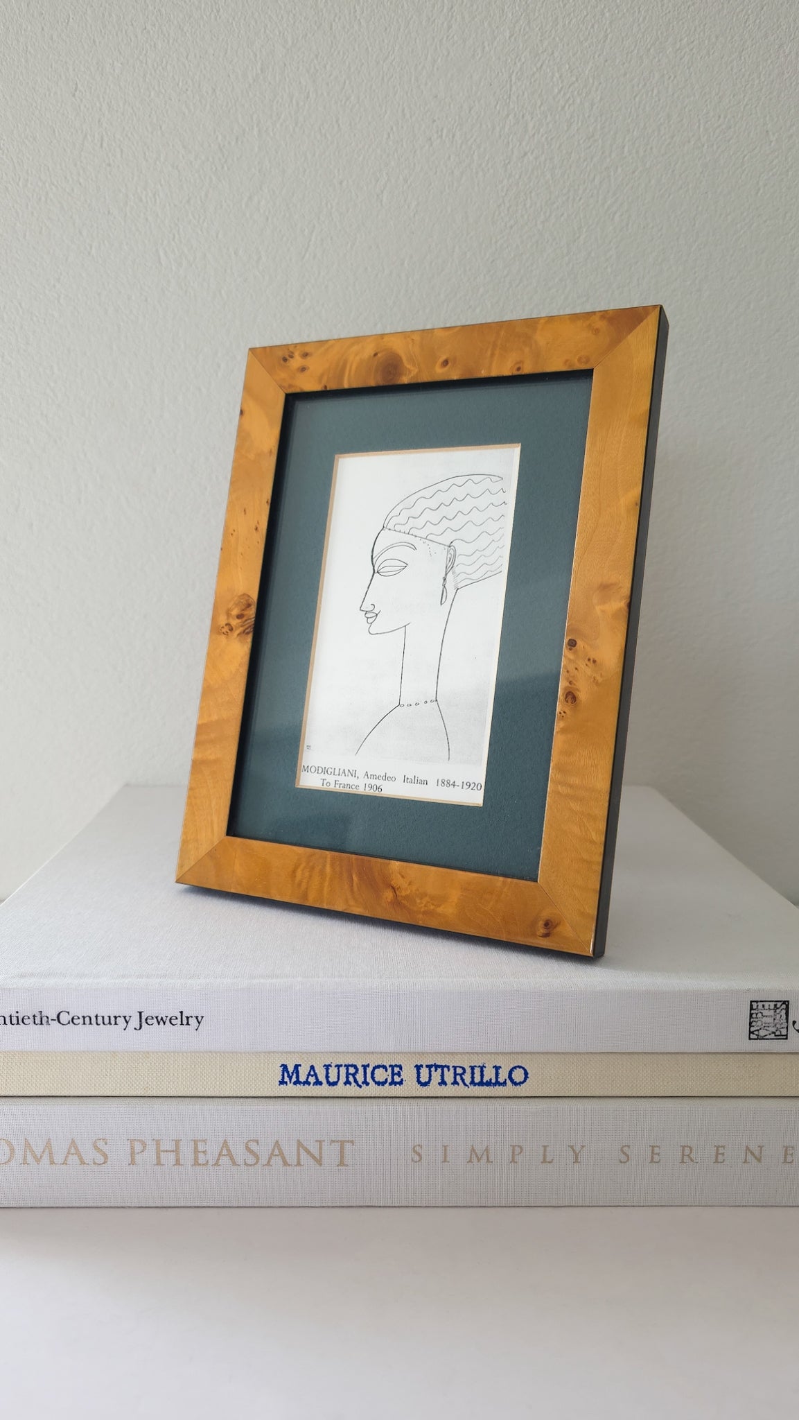 Burl wood frame