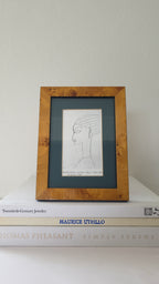 Burl wood frame