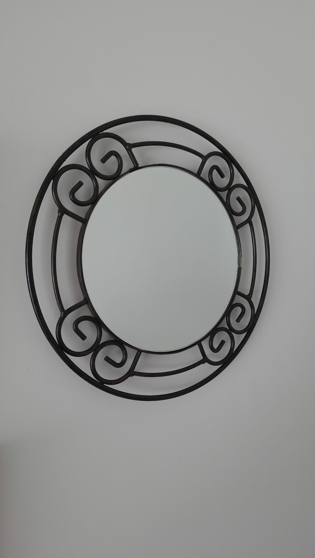 Vintage scroll mirror