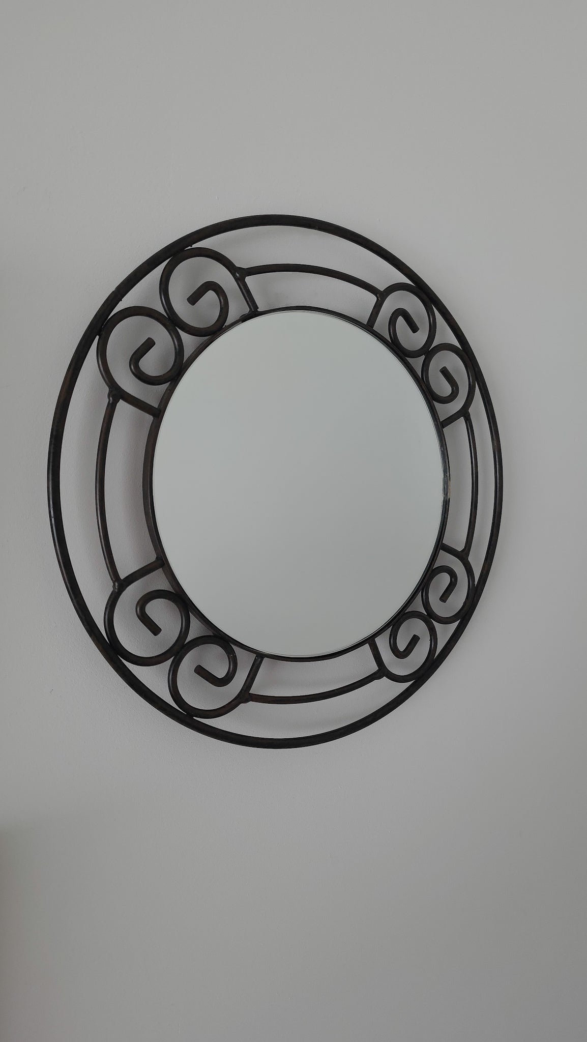 Vintage scroll mirror