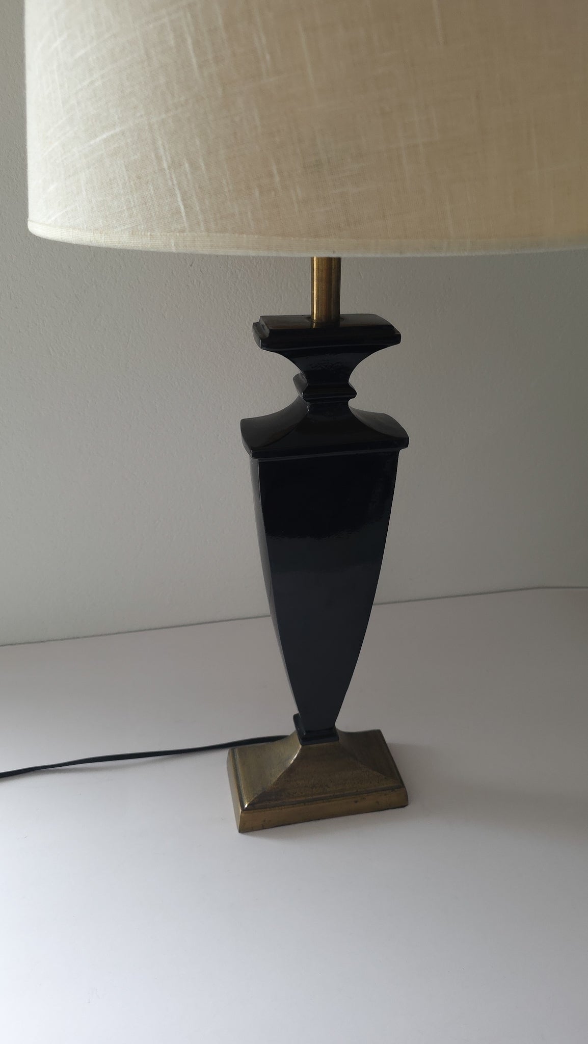 Tall Art Nouveau style table lamp