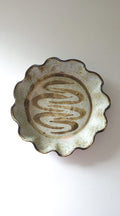 Vintage Scallope edge ceramic dish by Julie and Tim Bakker