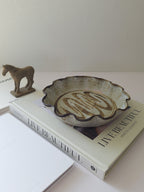 Vintage Scallope edge ceramic dish by Julie and Tim Bakker