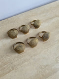 Vintage Brass Shell Napkin Rings