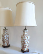 Pair of Vintage Chinese Porcelain Lamps