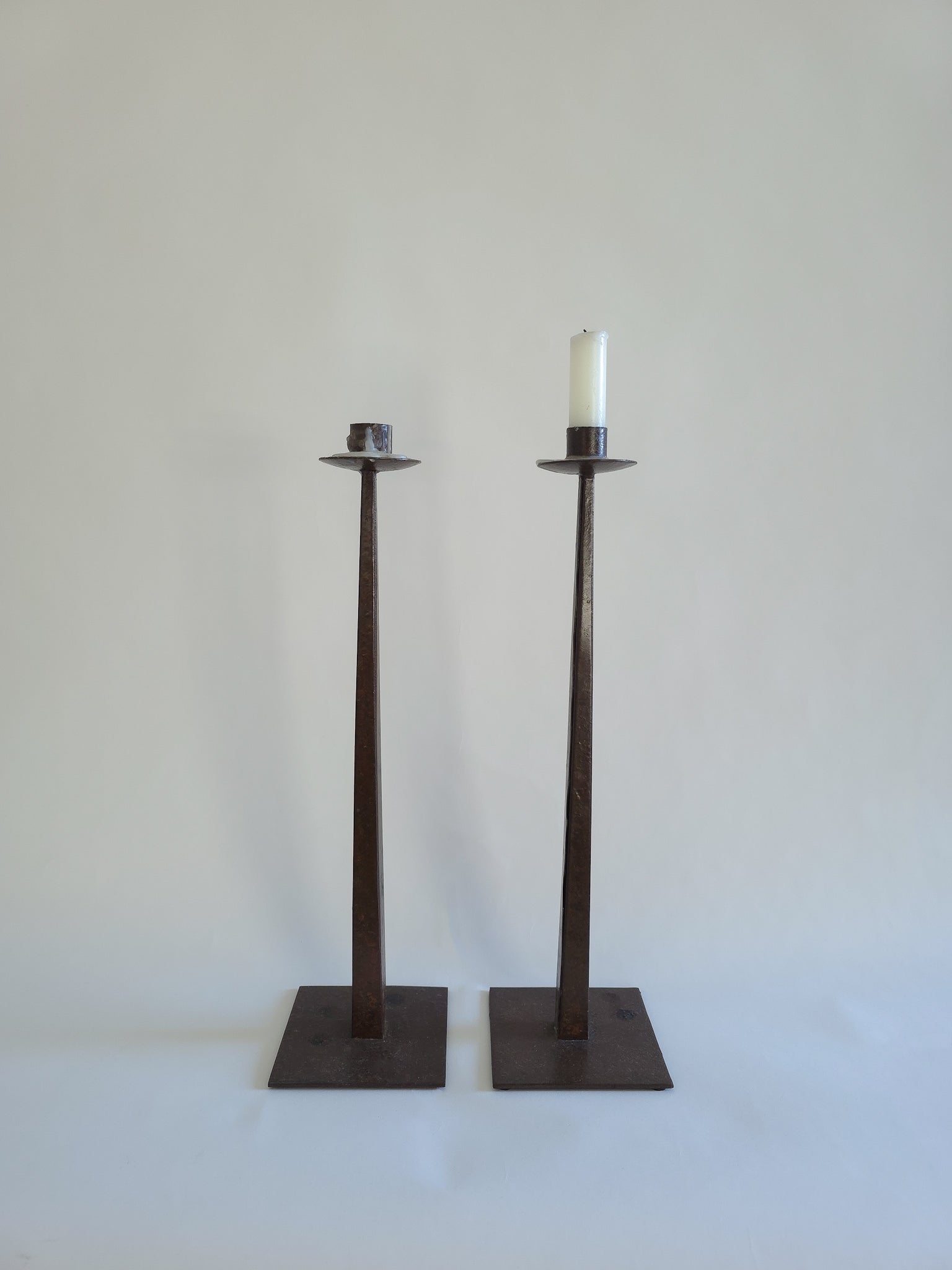 Vintage Handforged Copper Candle Sticks