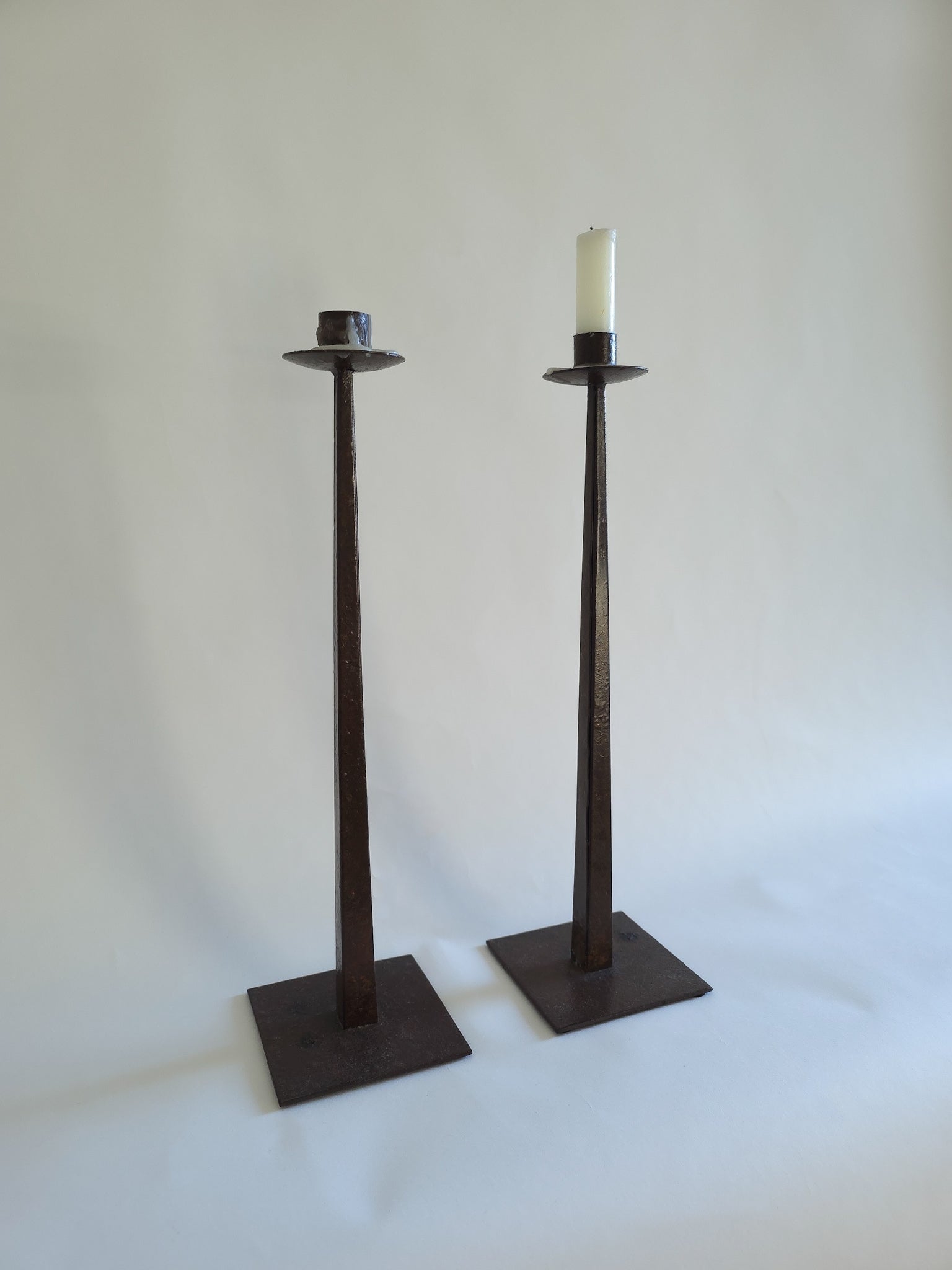 Vintage Handforged Copper Candle Sticks