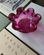 Vintage Murano Ruffled Glass Catchall