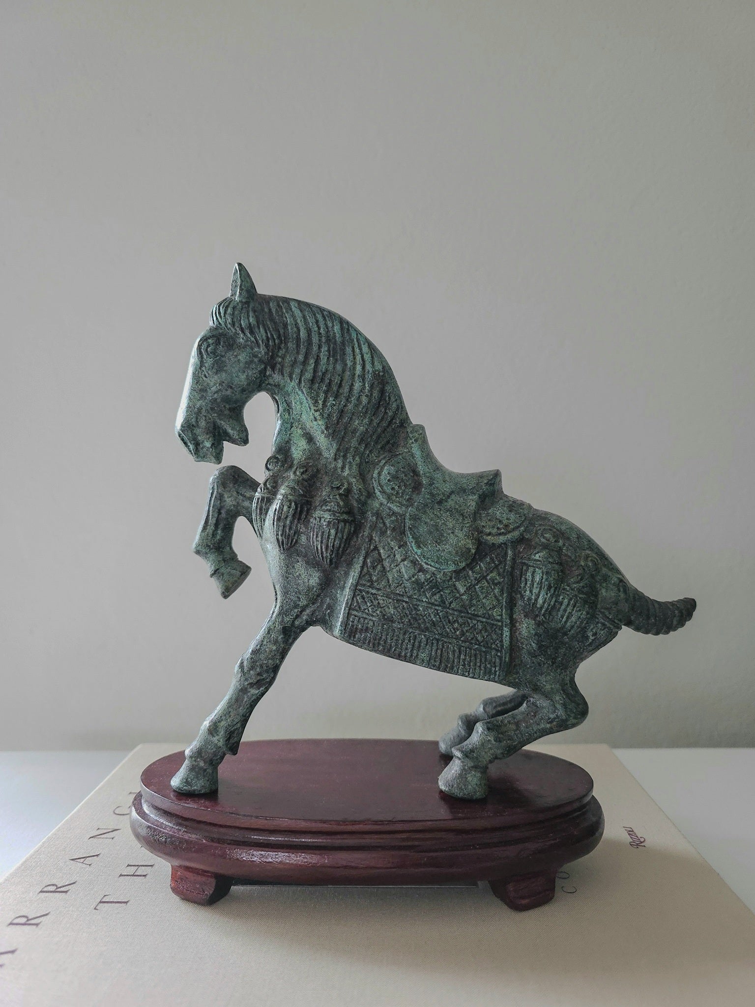 Vintage Bronze Horse Sculpture
