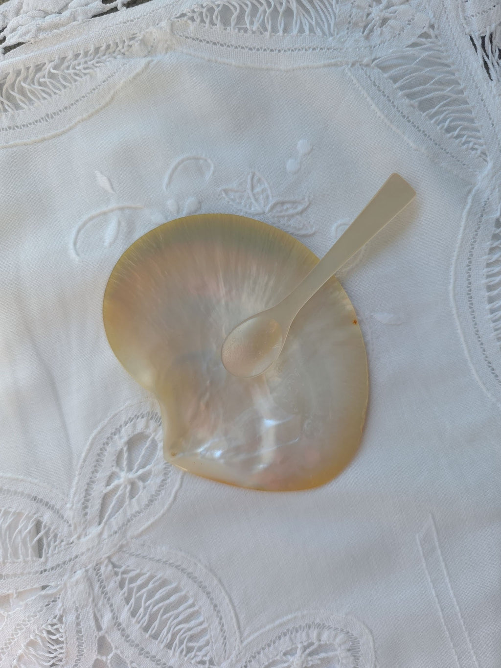 Vintage Mother of Pearl Caviar Set