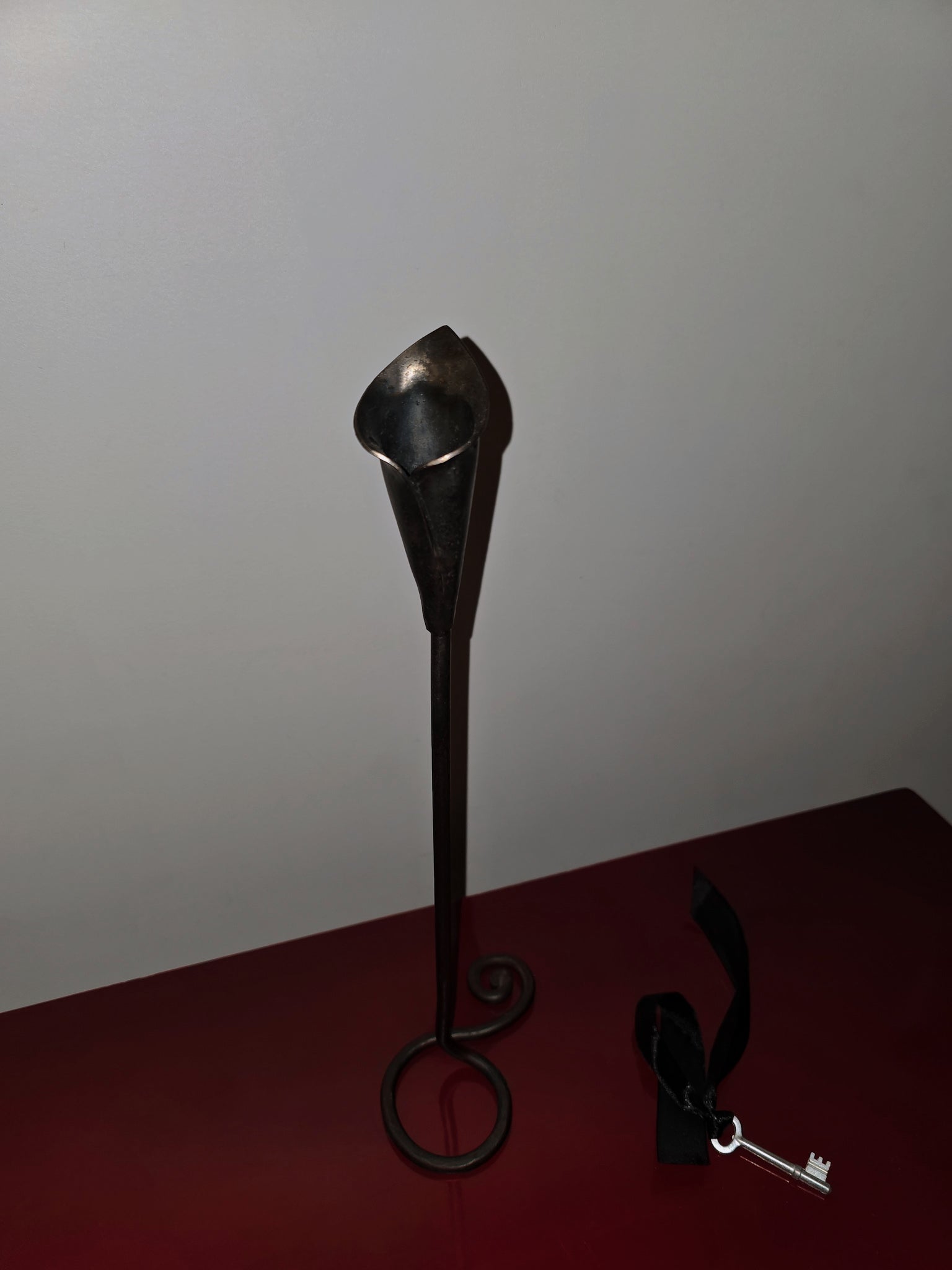 Handforged Lily Candle Holder