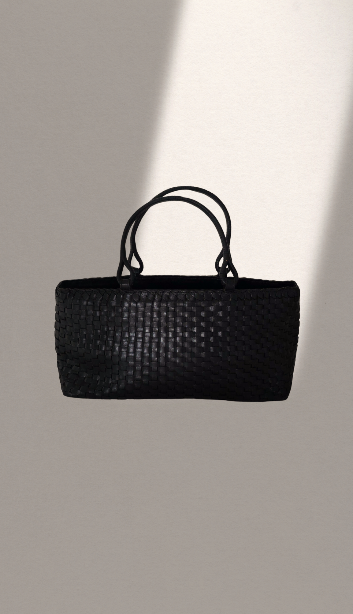 Vintage Italian Woven Leather Bag