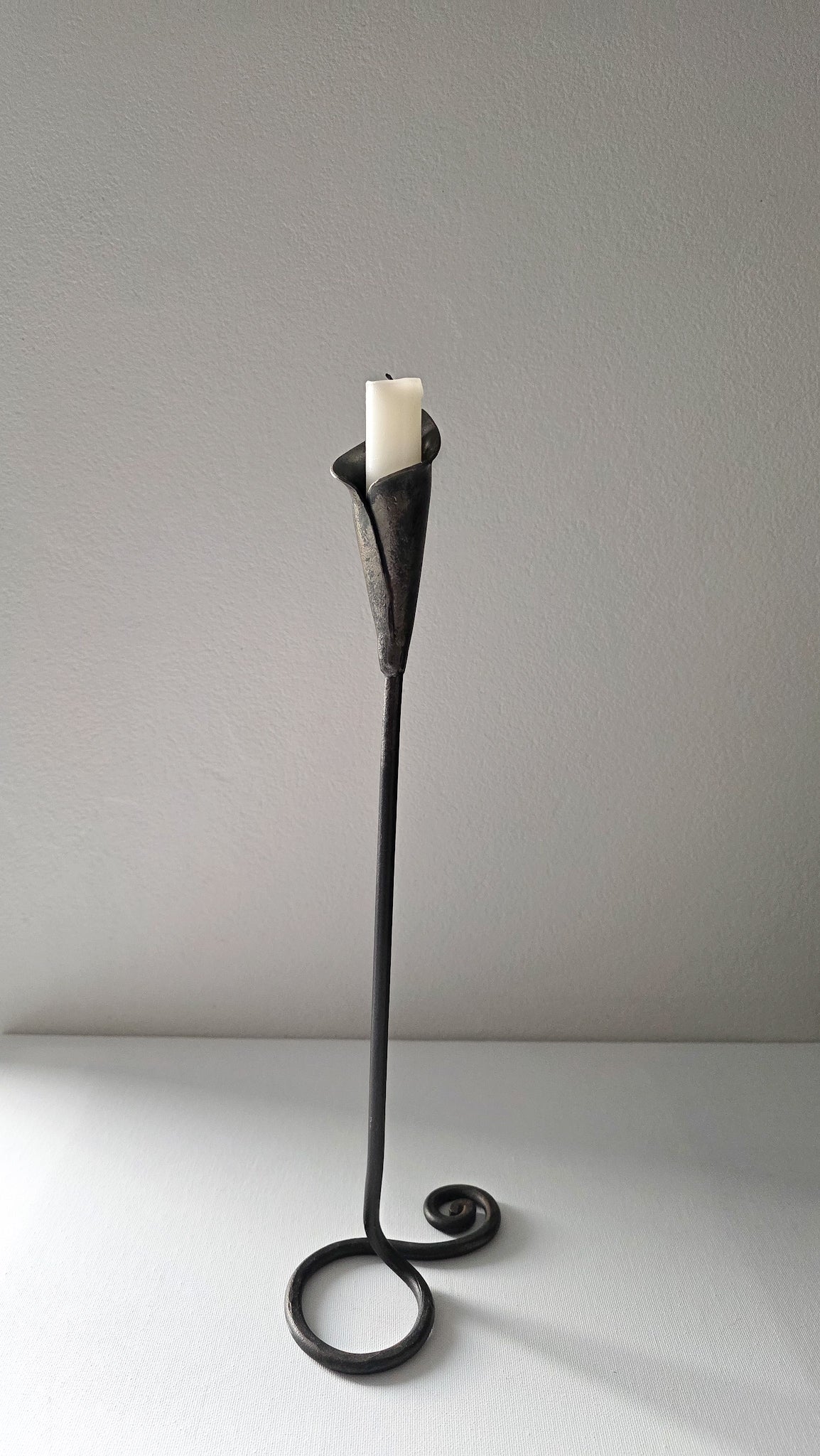 Handforged Lily Candle Holder