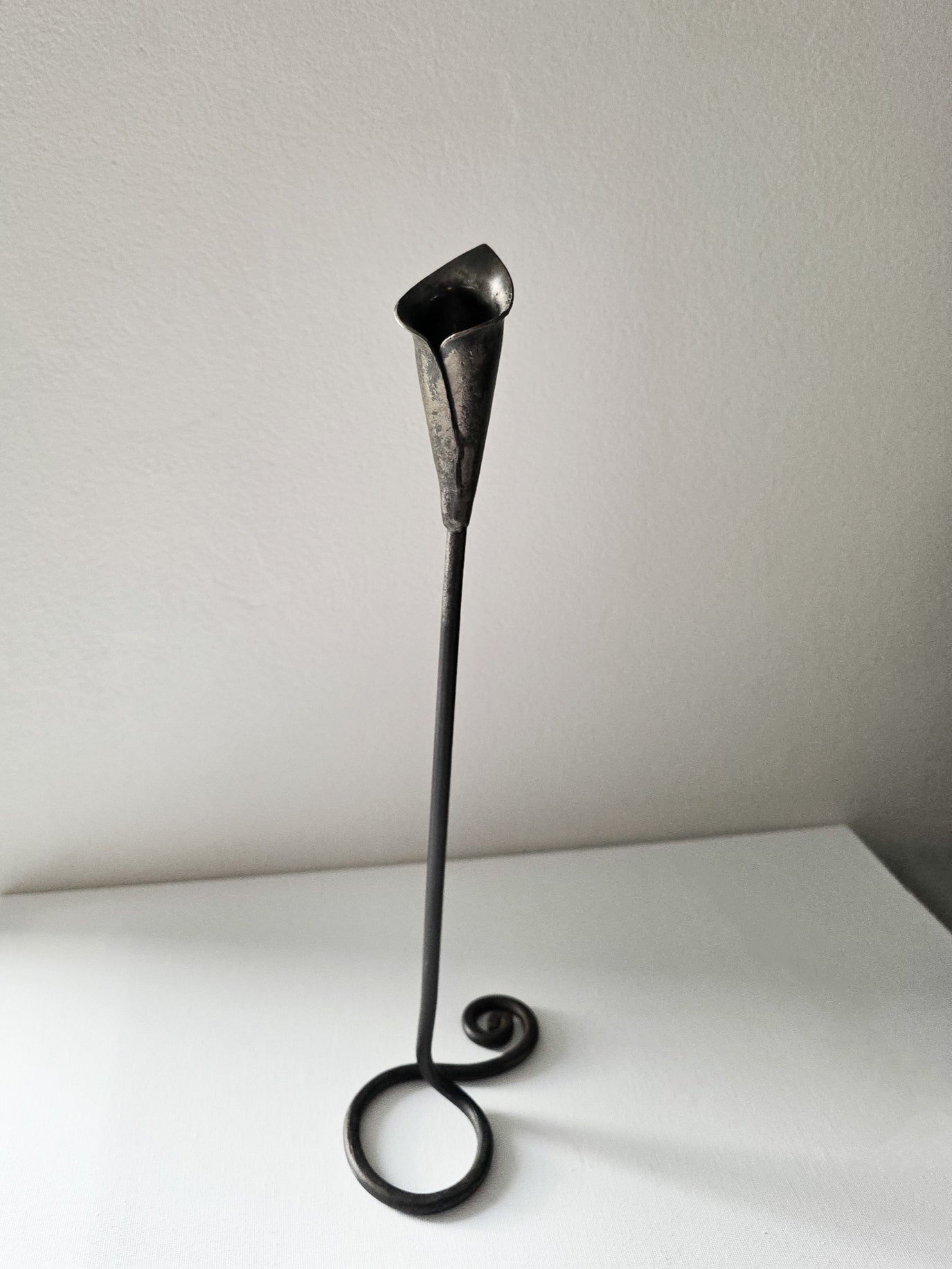 Handforged Lily Candle Holder