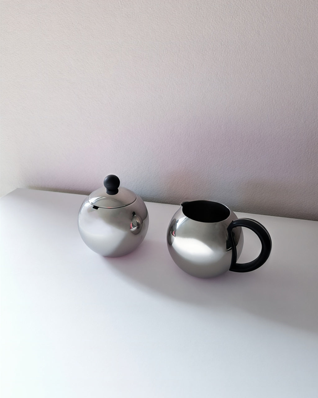 Vintage Stainless Steel Sugar pot and Milk Jug