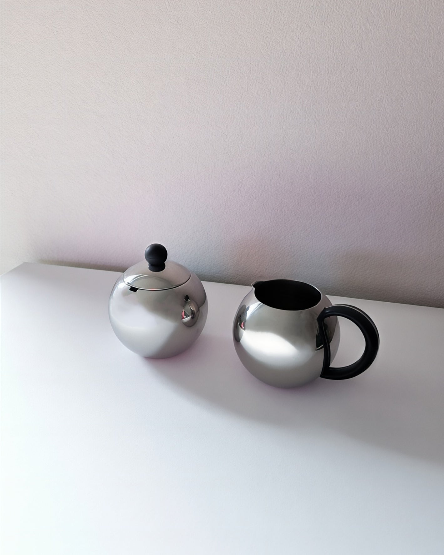 Vintage Stainless Steel Sugar pot and Milk Jug