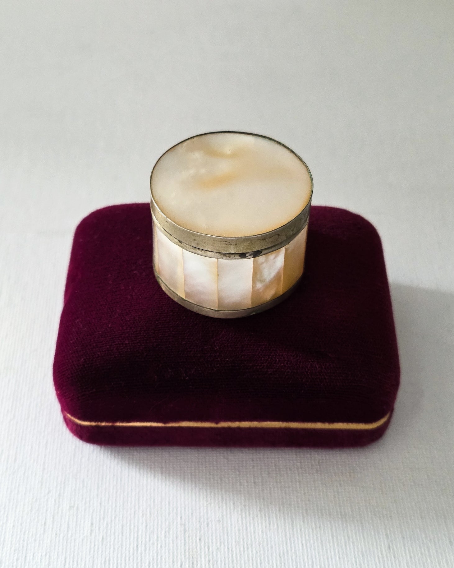 Vintage Mother of Pearl Pill Box