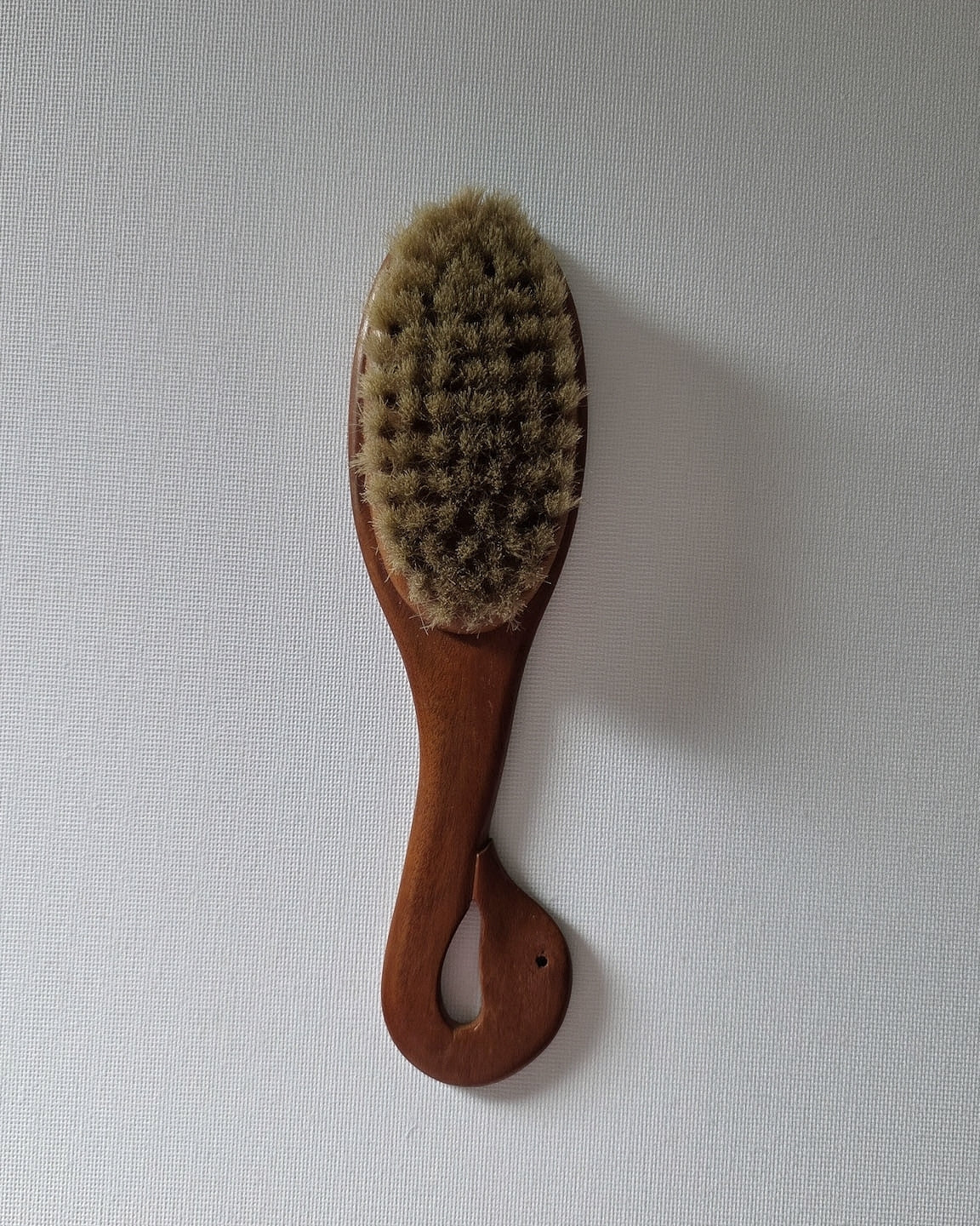 Vintage Handcarved Wooden Swan Brush