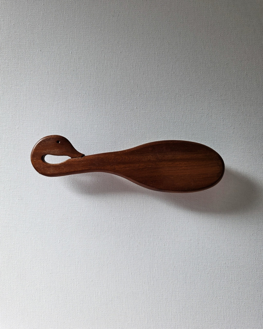 Vintage Handcarved Wooden Swan Brush