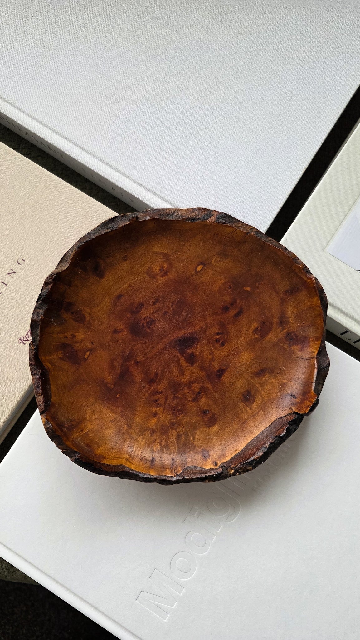 Antique Myrtlewood Burl Bowl