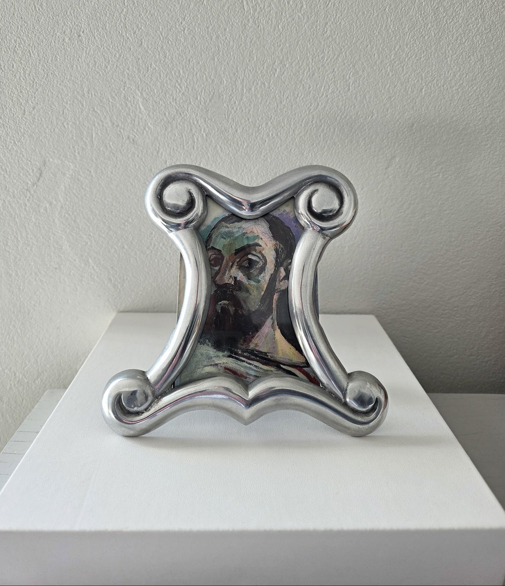 Vintage Aluminum Scroll Frame