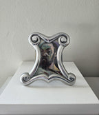 Vintage Aluminum Scroll Frame