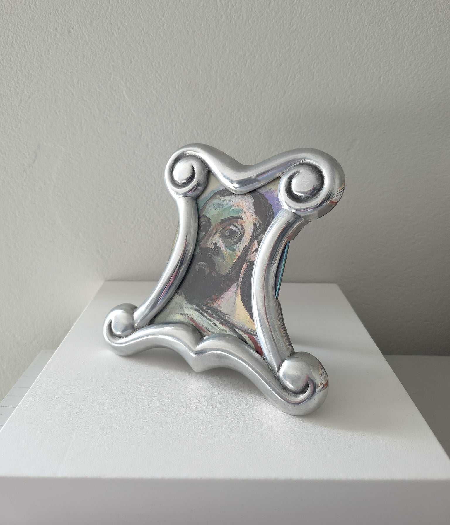 Vintage Aluminum Scroll Frame