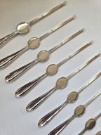 Vintage silver plated lobster forks