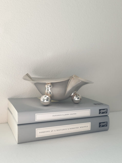 Art Deco Silver Plated Vide Poche