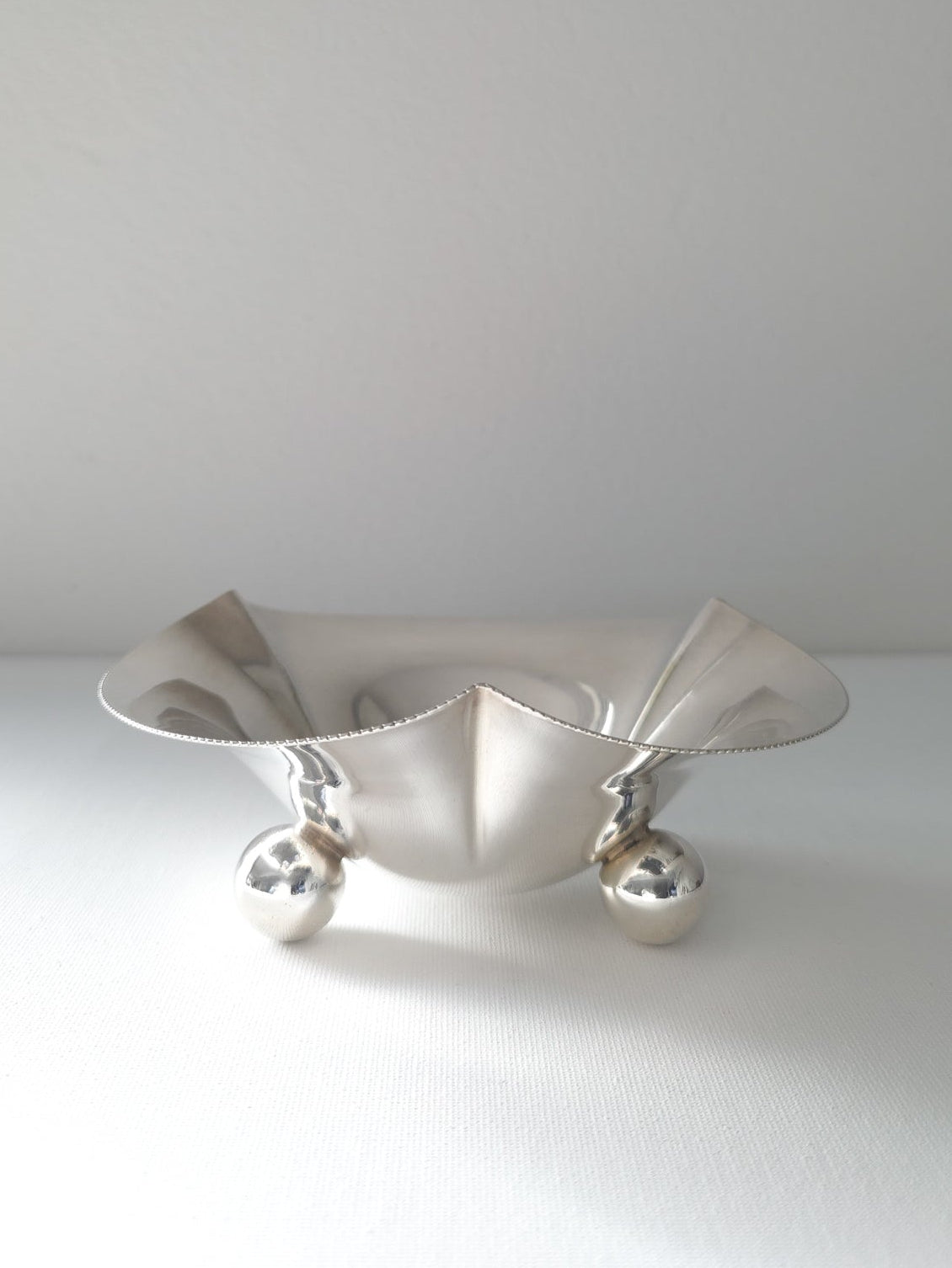 Art Deco Silver Plated Vide Poche
