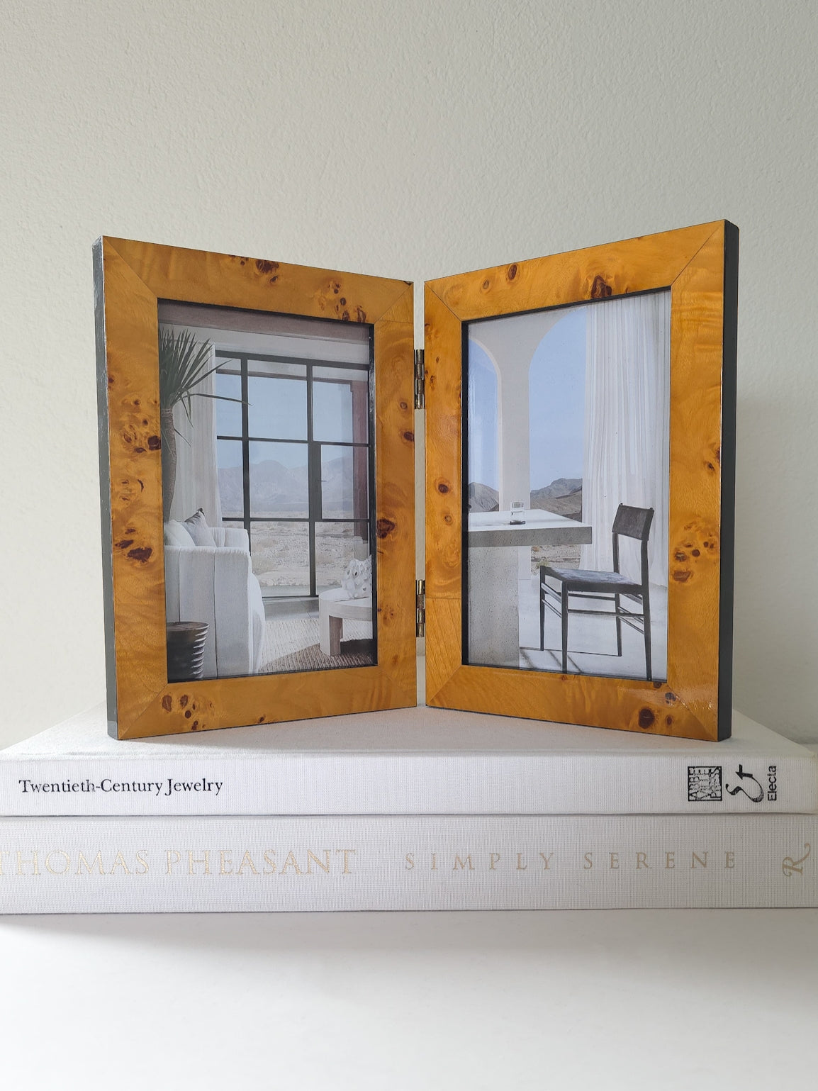 Hinged Burl wood frames