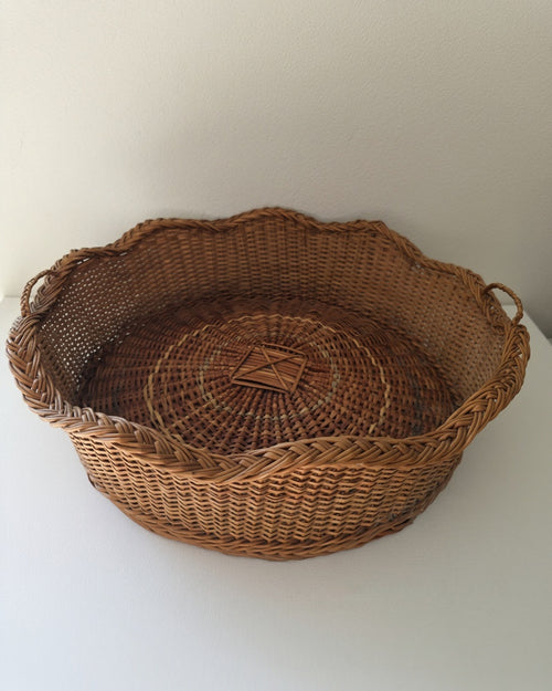 Antique French woven basket