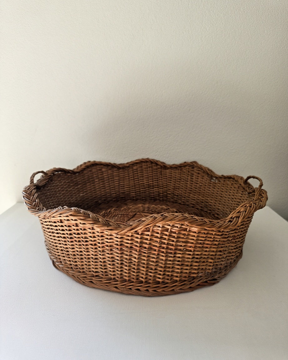 Antique French woven basket