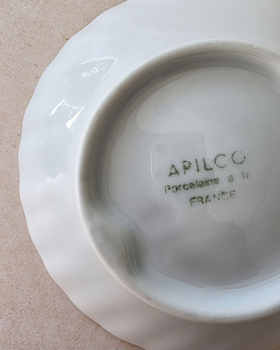 Vintage French Porcelain Appetizer Shell Dishes