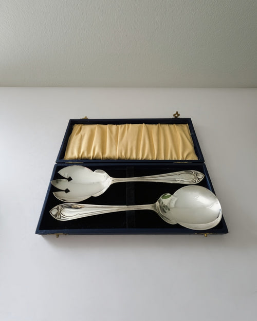 Art Nouveau Silver Plated Servers