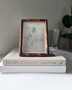 Vintage Wood Carved Bamboo Frame