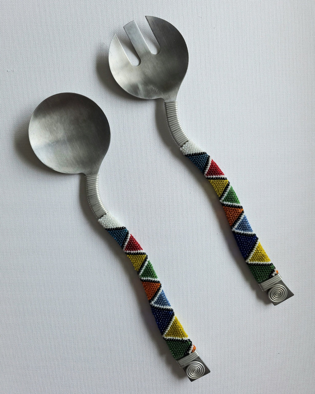 Beaded Wavy Salad Servers