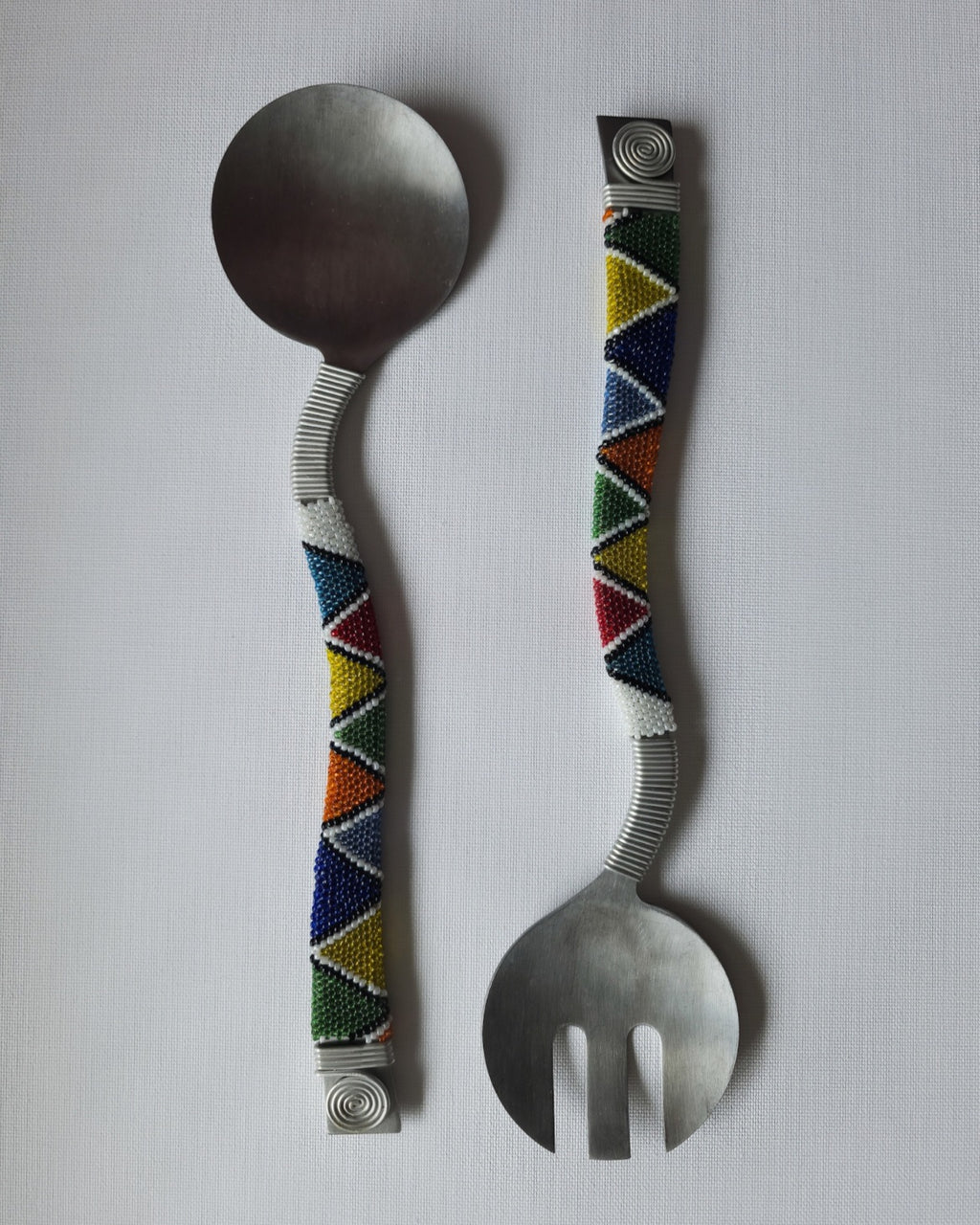 Beaded Wavy Salad Servers