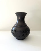 Vintage Black Clay Vase