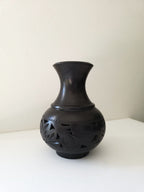 Vintage Black Clay Vase