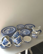 Vintage Blue Willow by Churchill England 40 Piece Set