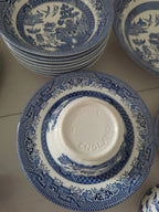 Vintage Blue Willow by Churchill England 40 Piece Set