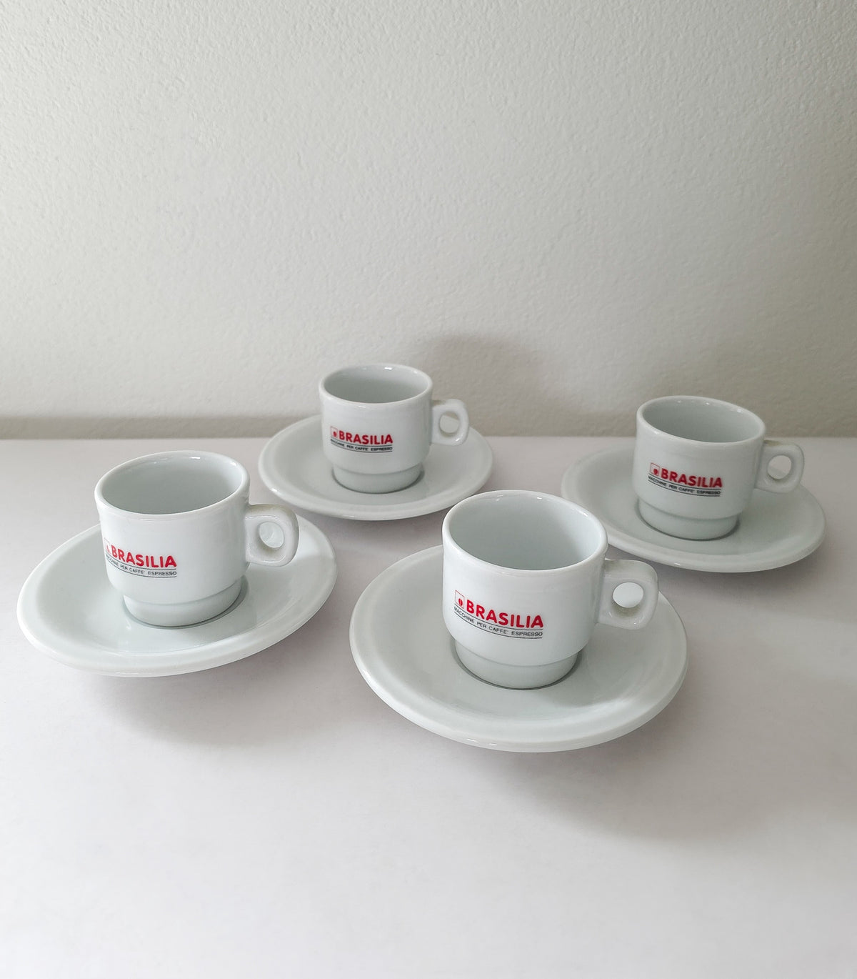Brasilia Espresso Cups & Saucers Set