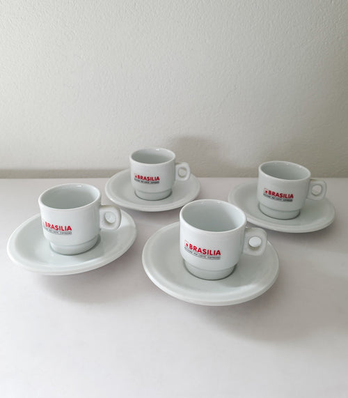 Brasilia Espresso Cups & Saucers Set
