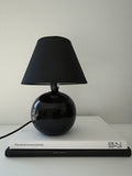 Black Ceramic Ball Lamp